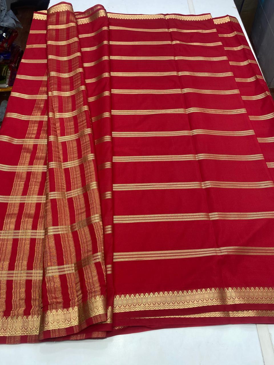 Mysore Crepe Self Saree (2797)