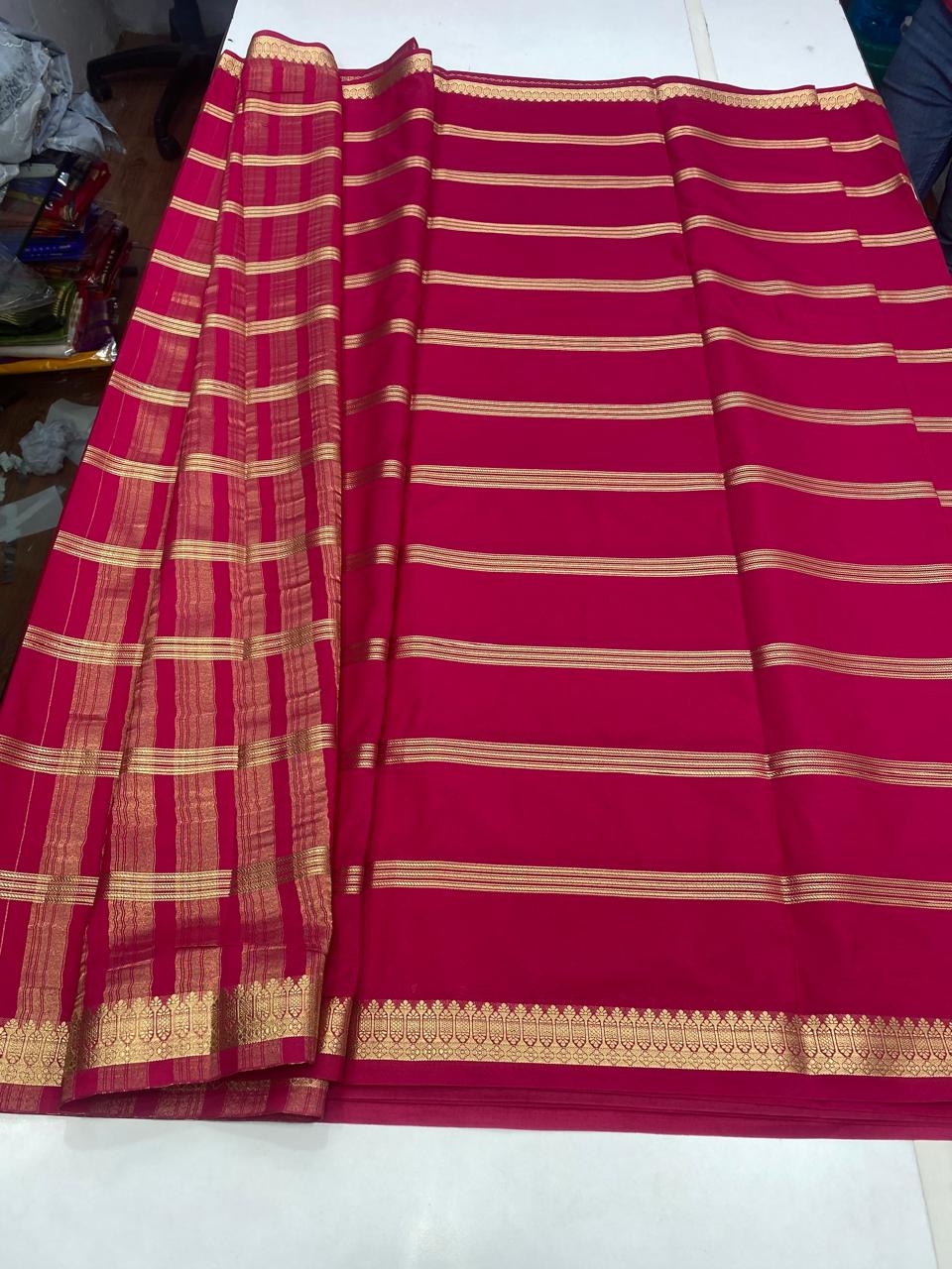 Mysore Crepe Self Saree (2797)