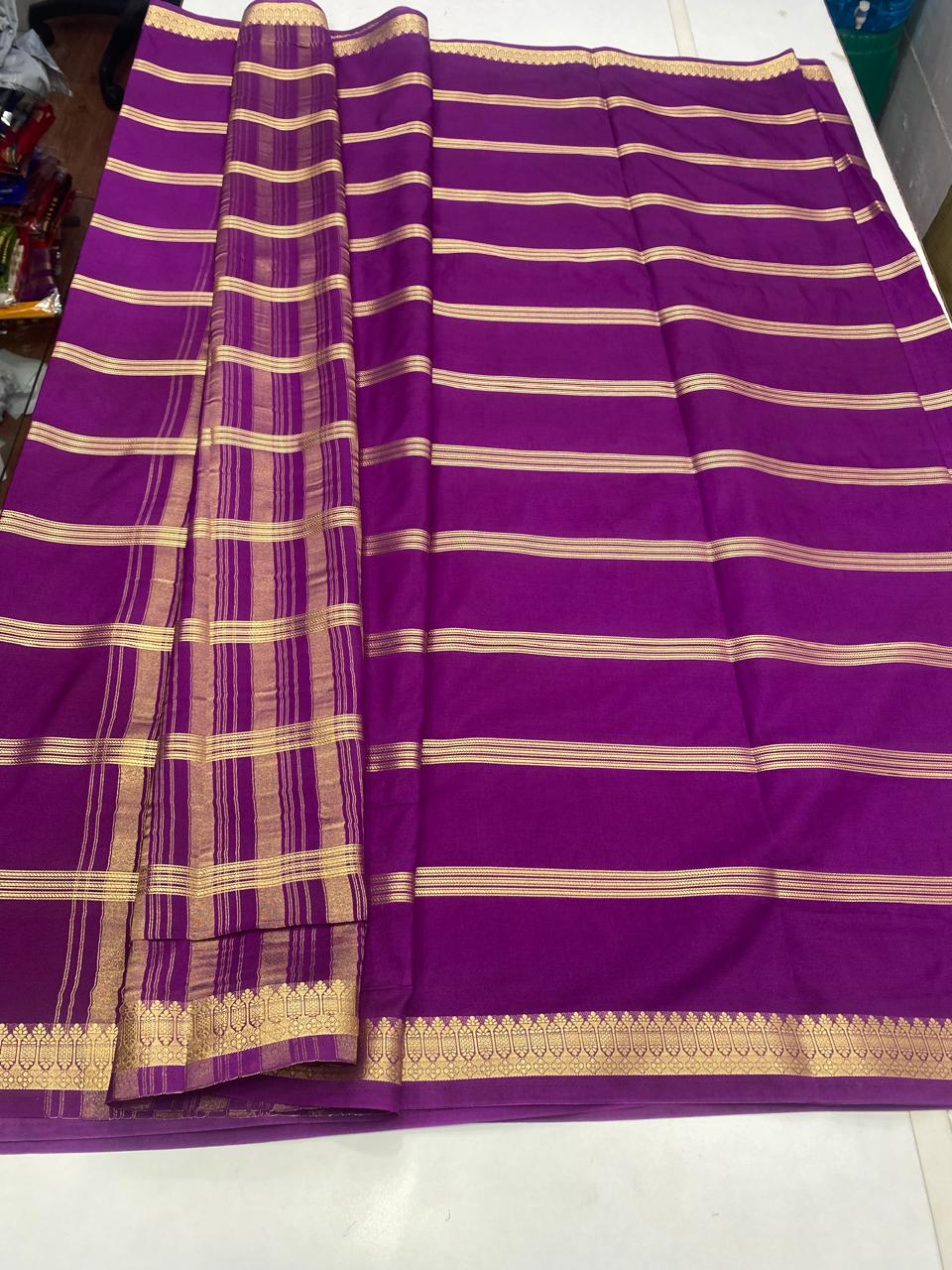 Mysore Crepe Self Saree (2797)