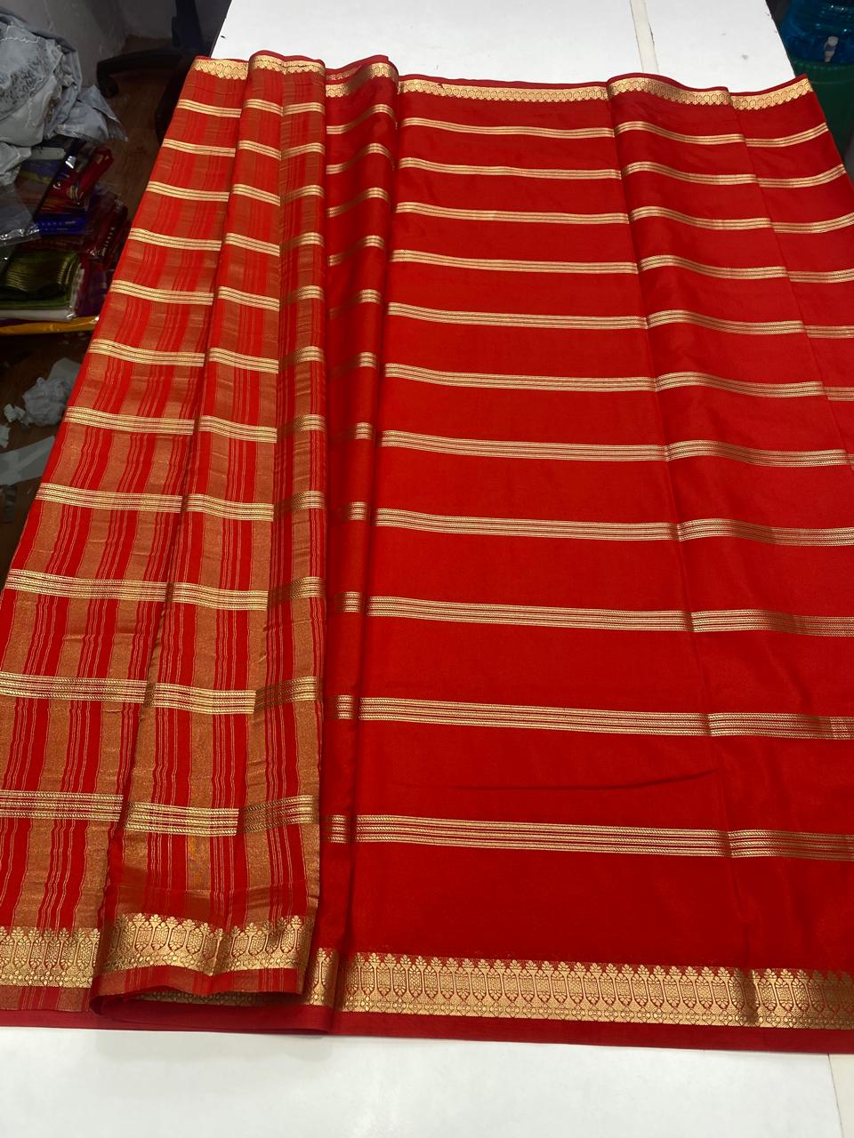 Mysore Crepe Self Saree (2797)