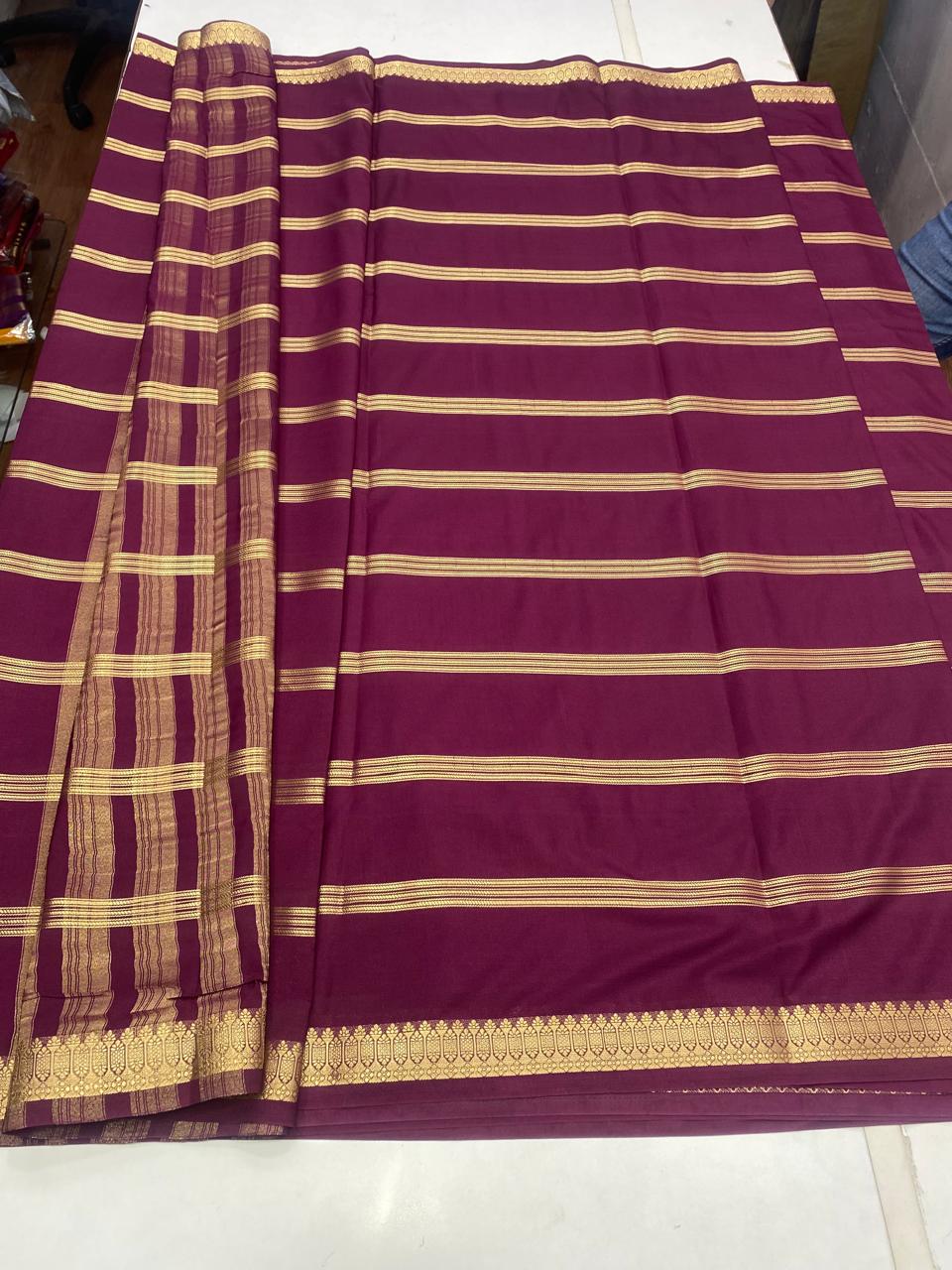 Mysore Crepe Self Saree (2797)