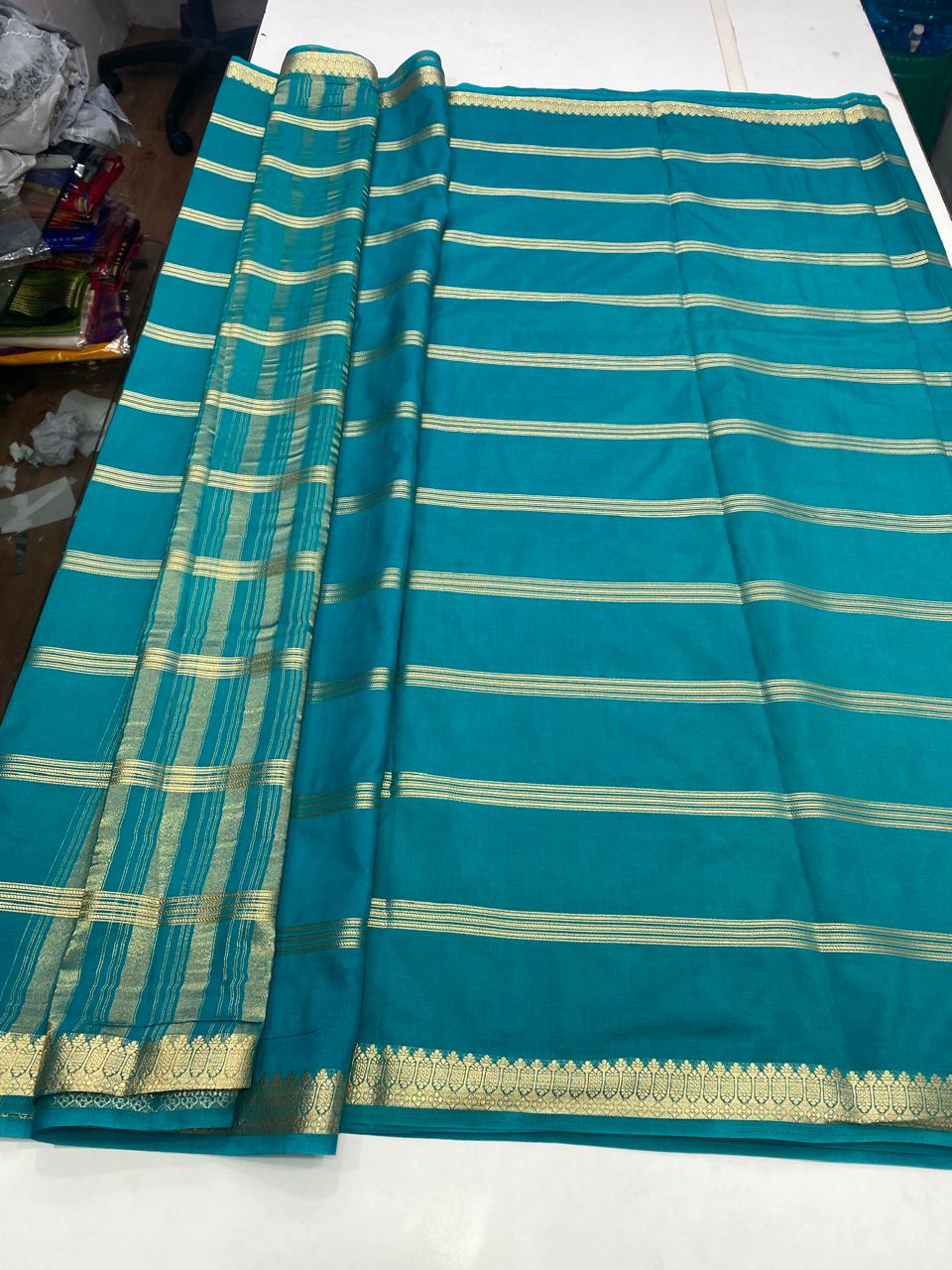 Mysore Crepe Self Saree (2797)