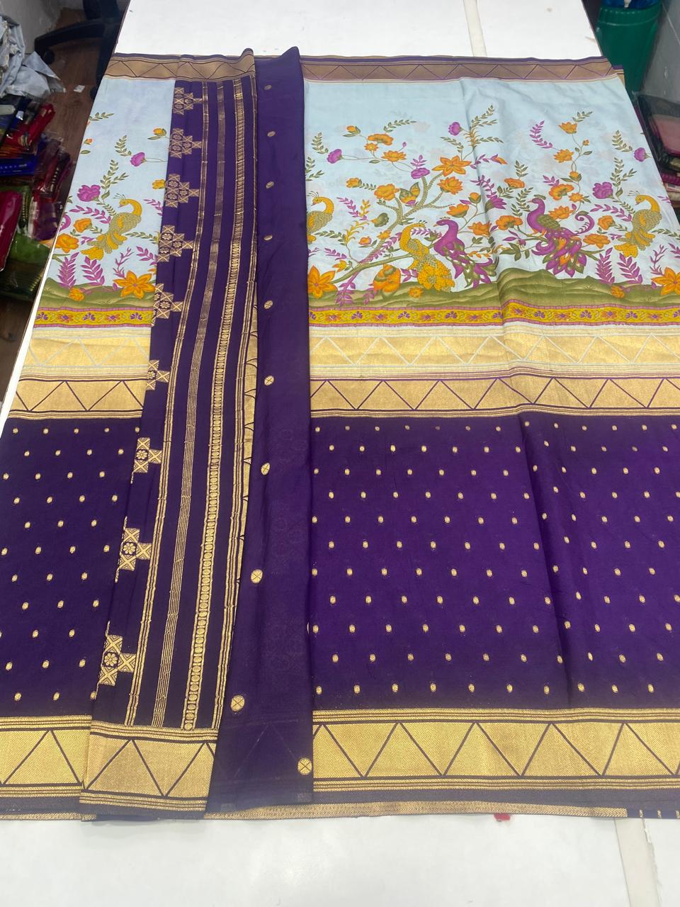Khaddi Georgette Digital Print Saree (2815)