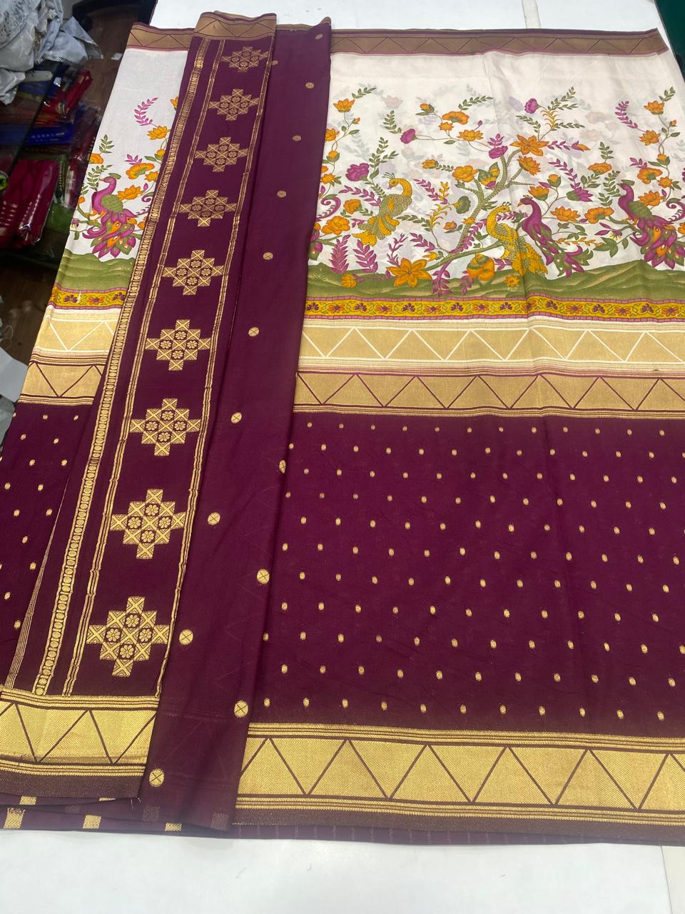 Khaddi Georgette Digital Print Saree (2815)