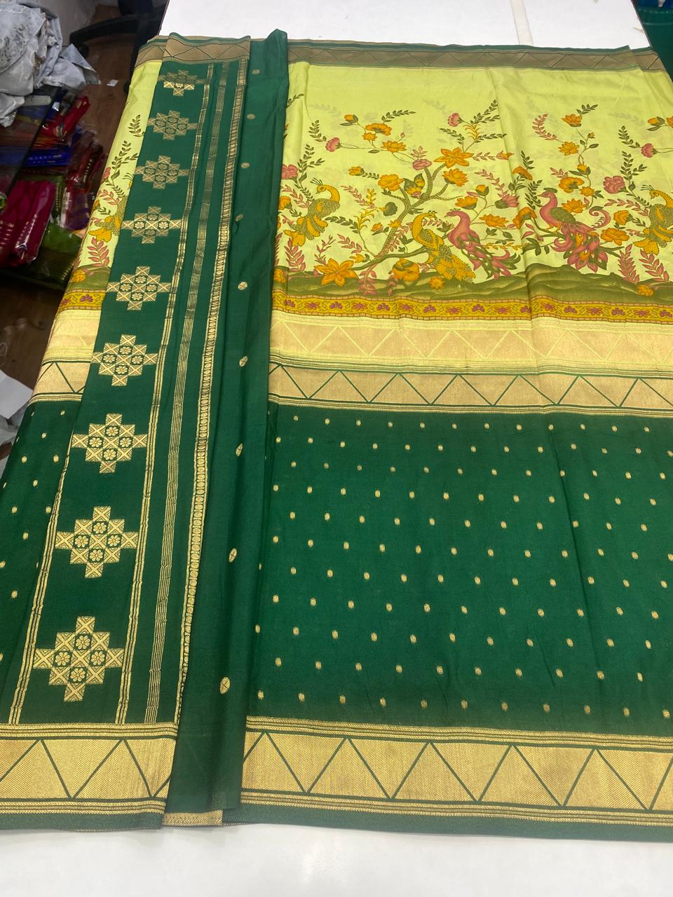 Khaddi Georgette Digital Print Saree (2815)