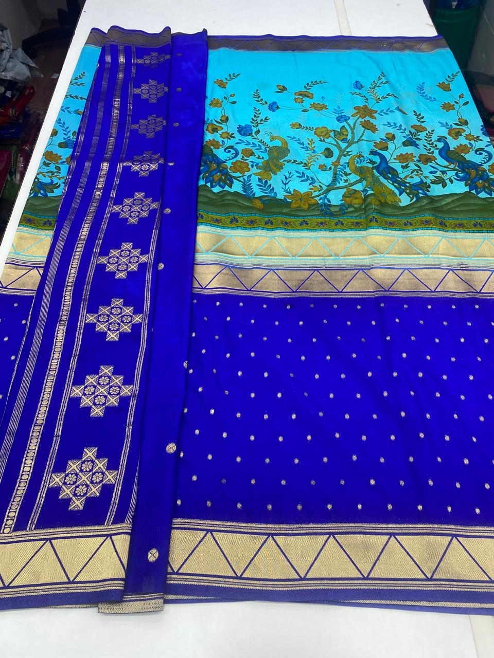 Khaddi Georgette Digital Print Saree (2815)