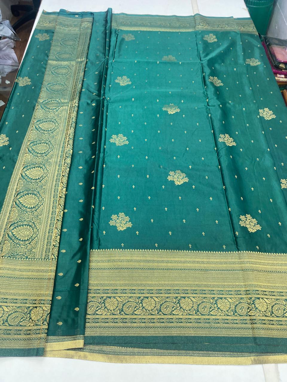 Satin Butta Jari Border Saree (2821)