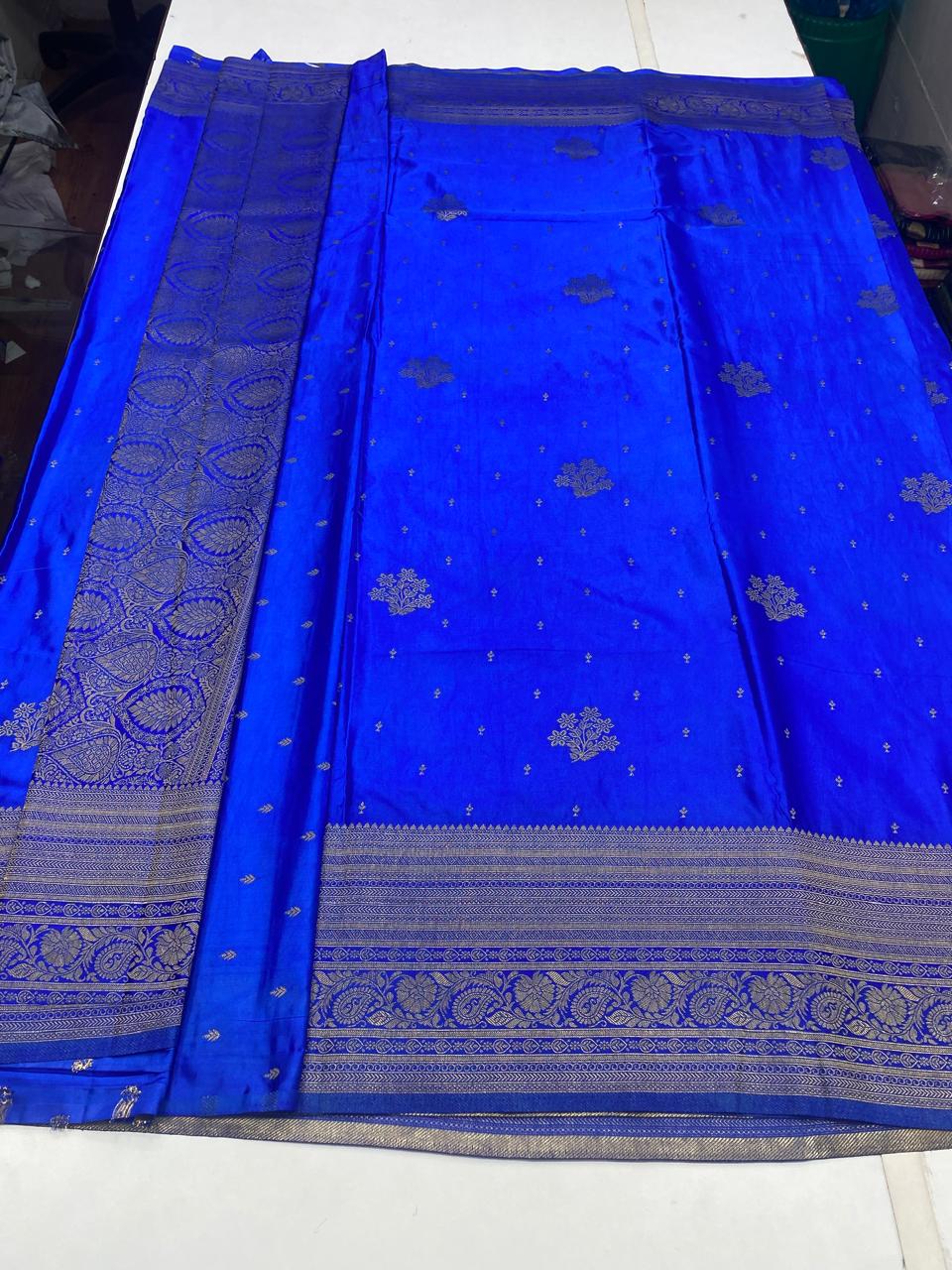 Satin Butta Jari Border Saree (2821)