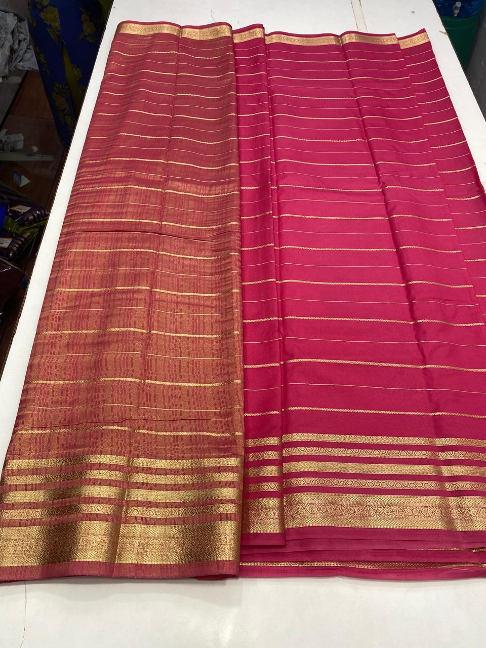 Mysore Crepe Self Saree (2806)