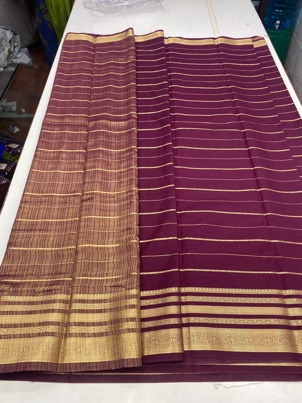 Mysore Crepe Self Saree (2806)