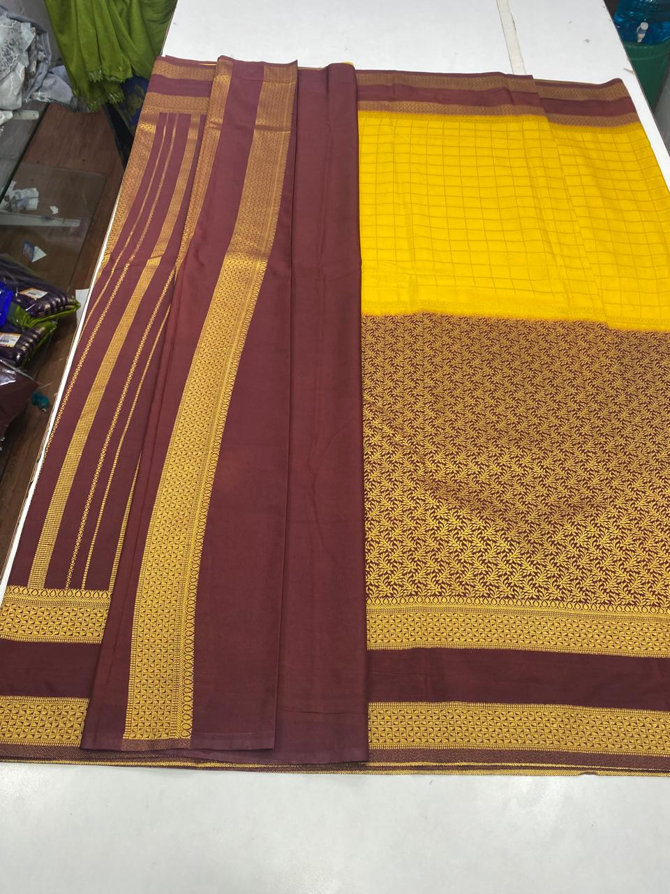 Crepe Half And Half Saree (2826)