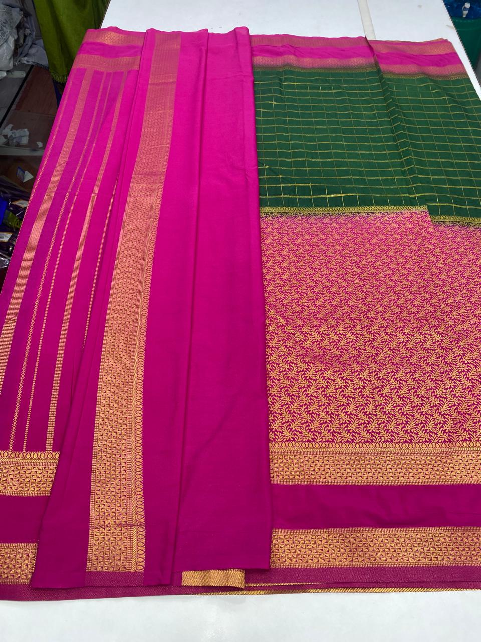Crepe Half And Half Saree (2826)