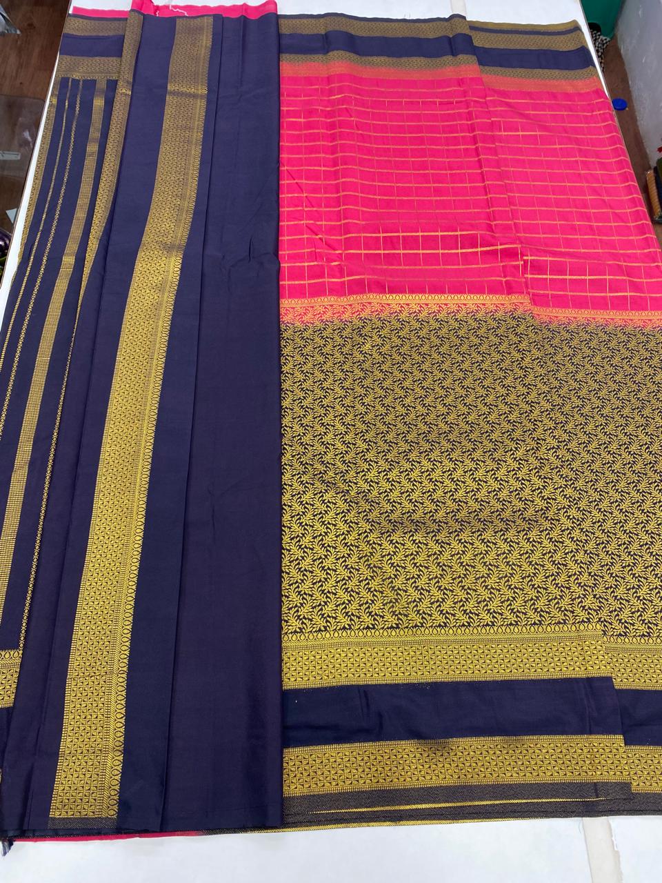 Crepe Half And Half Saree (2826)