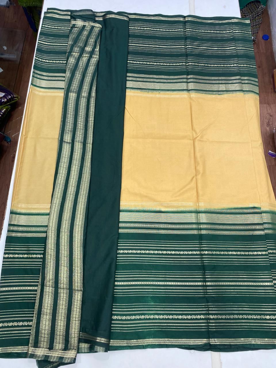 Mysore Crepe Bentex Border Saree (2825)
