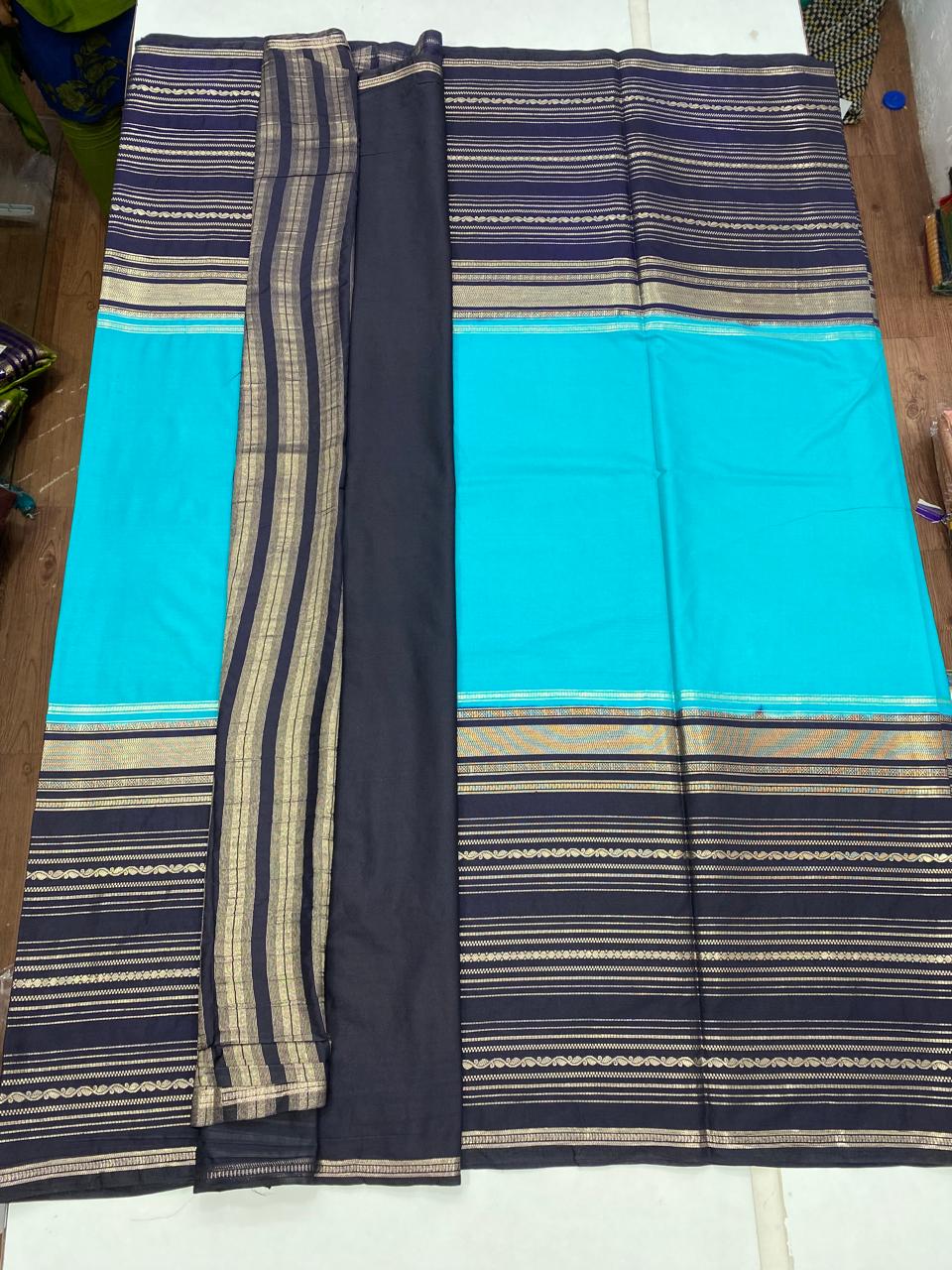 Mysore Crepe Bentex Border Saree (2825)