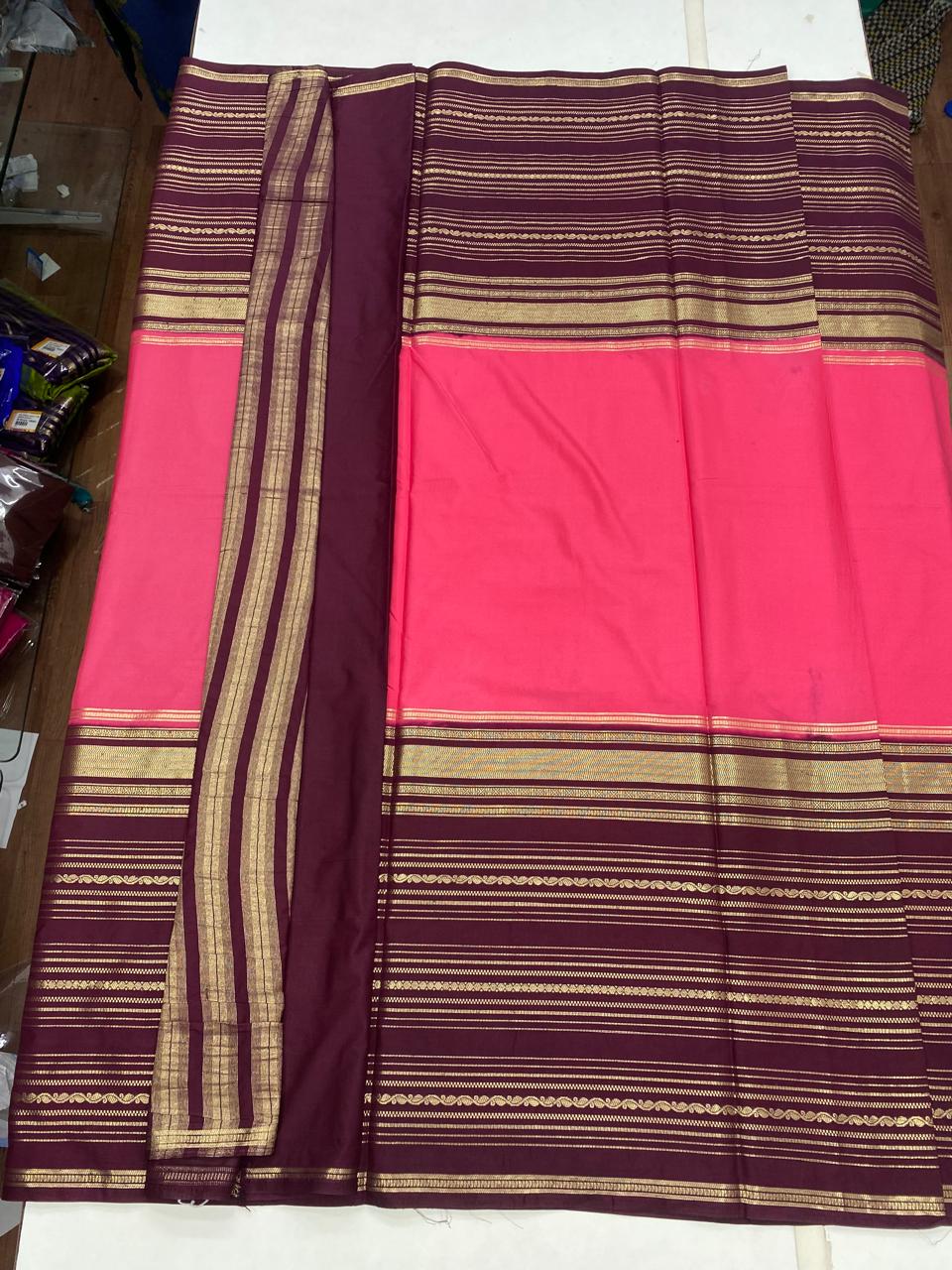 Mysore Crepe Bentex Border Saree (2825)