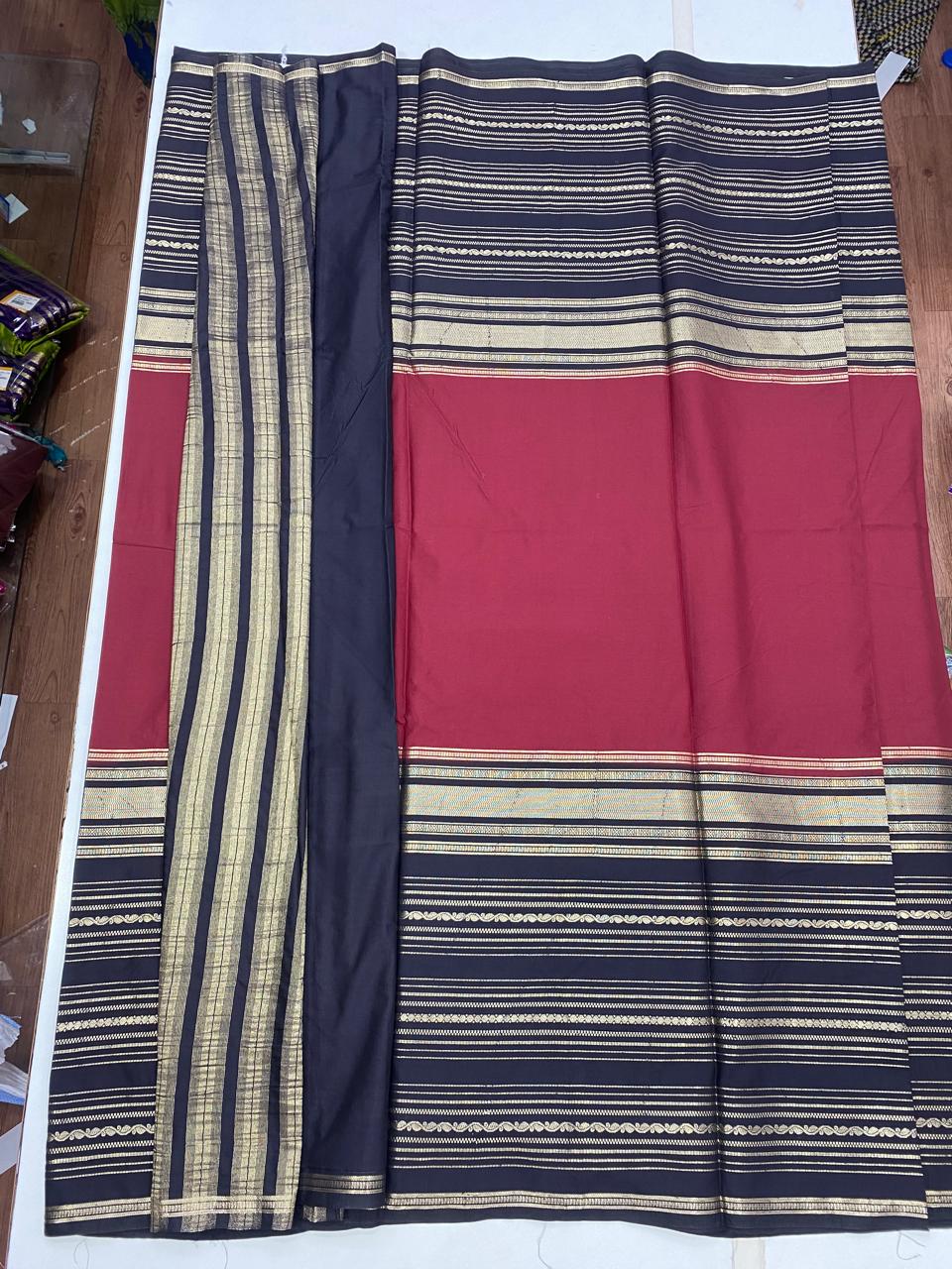 Mysore Crepe Bentex Border Saree (2825)