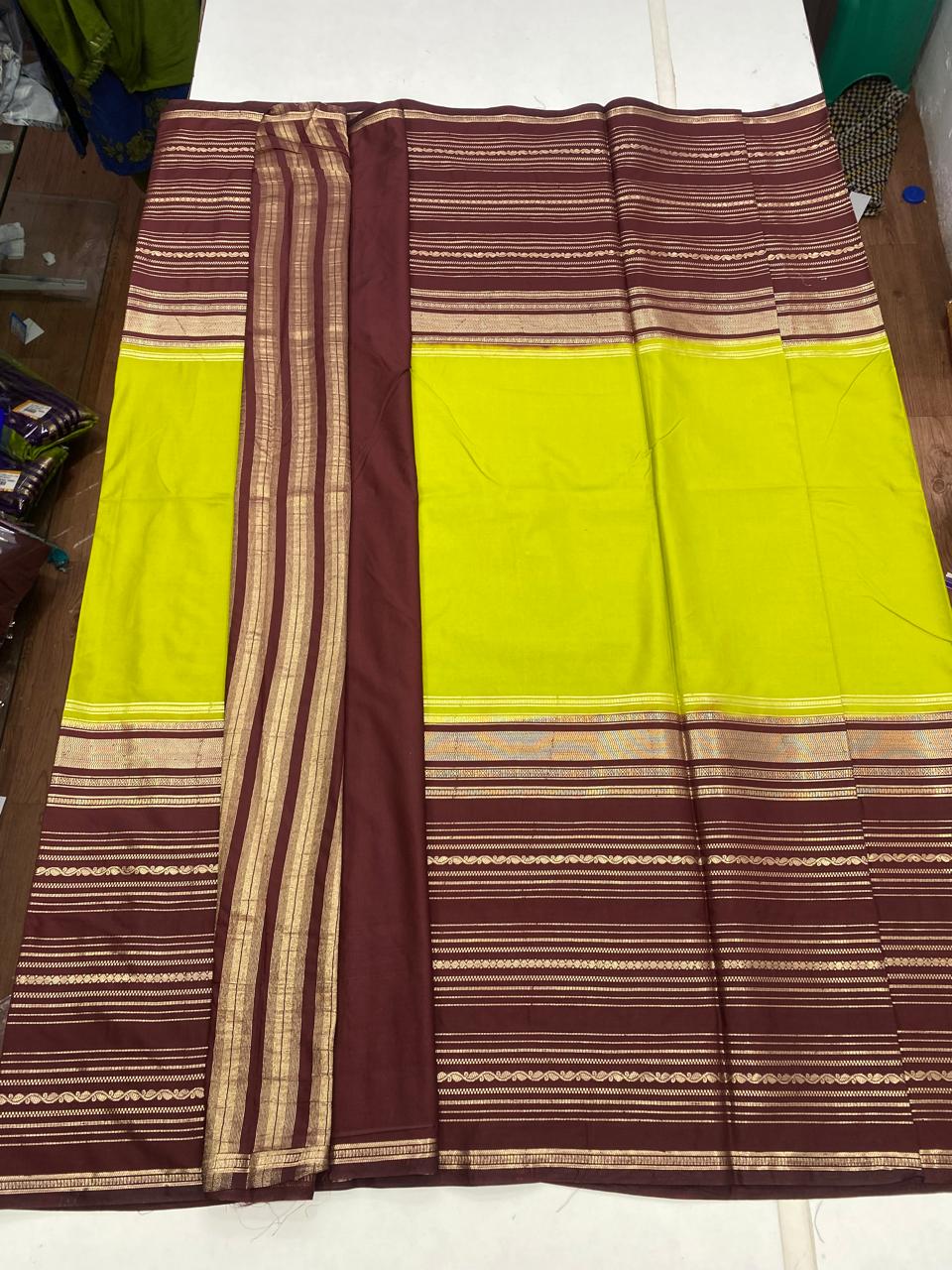 Mysore Crepe Bentex Border Saree (2825)