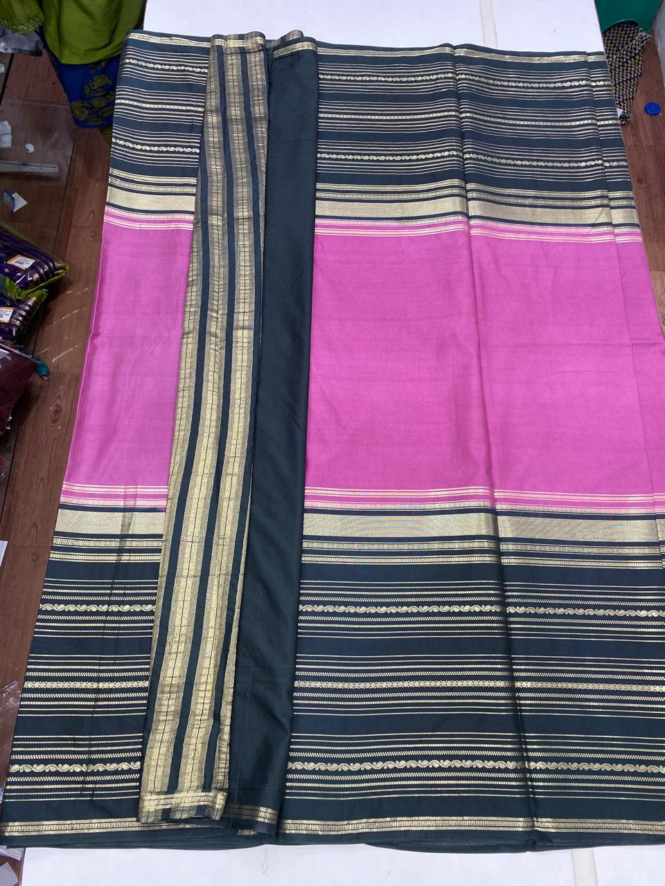 Mysore Crepe Bentex Border Saree (2825)