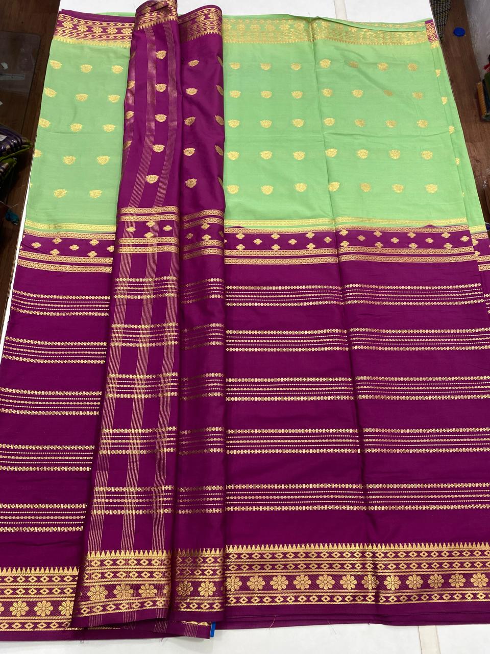 Crepe Half And Half Saree(2824)