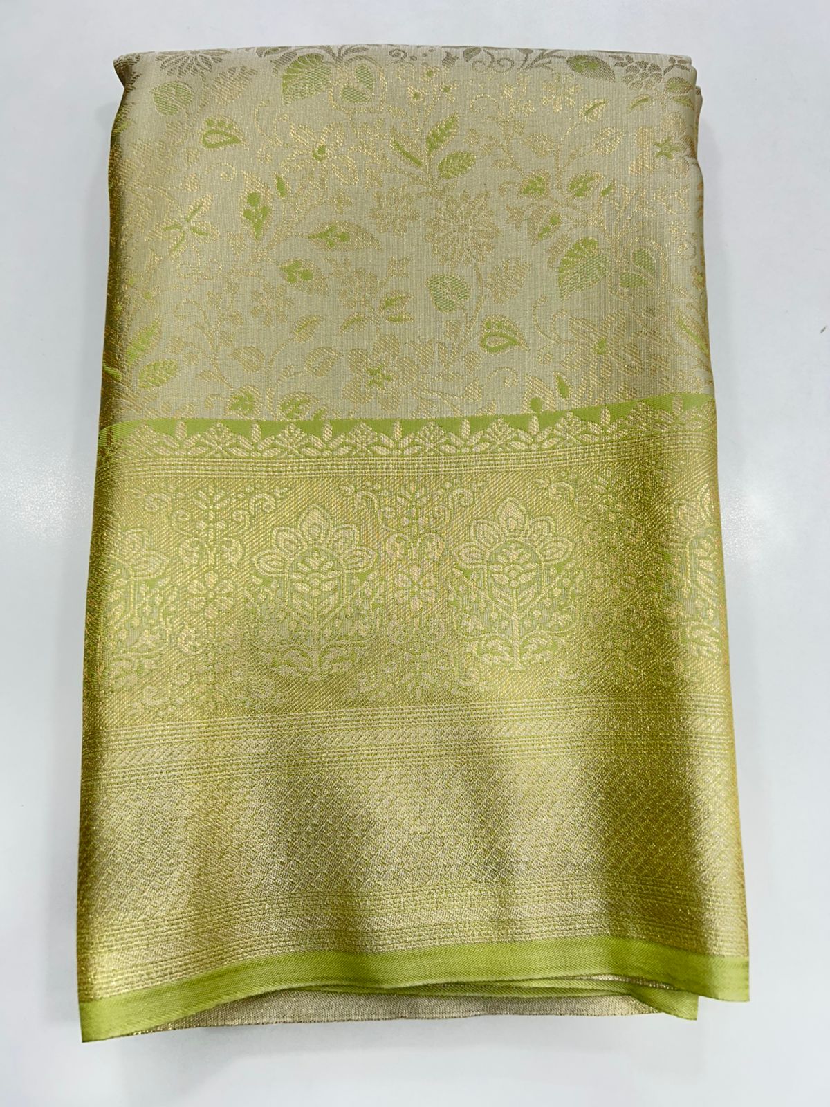 Semi Silk Tissue Broket Satin Saree (2787)