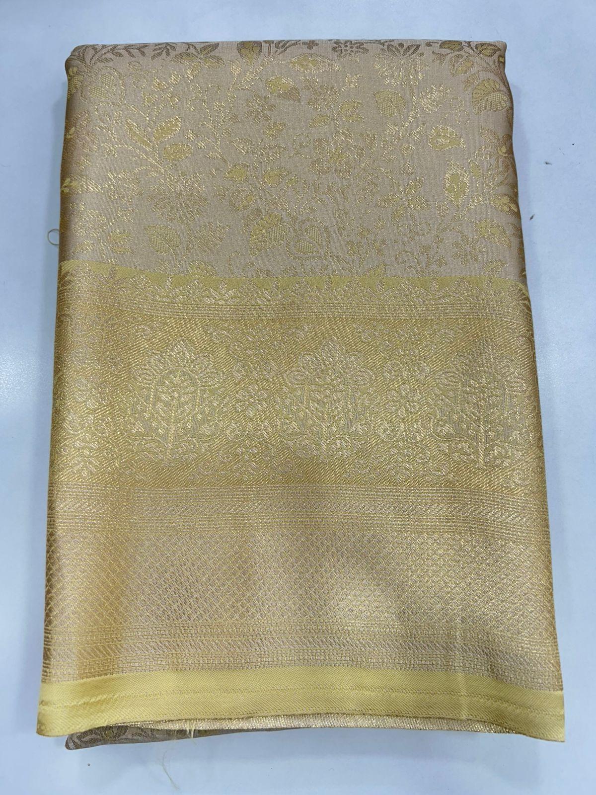 Semi Silk Tissue Broket Satin Saree (2787)