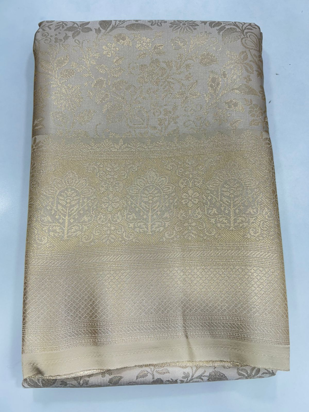 Semi Silk Tissue Broket Satin Saree (2787)