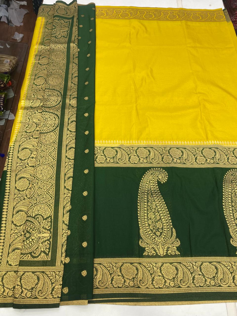 Khaddi Georgette Half N Half Saree (2810A)