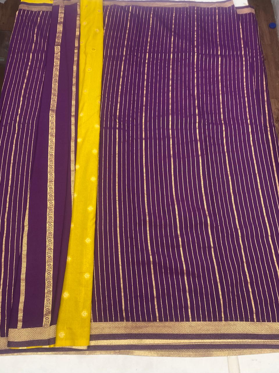Georgette Lines Saree (2811)