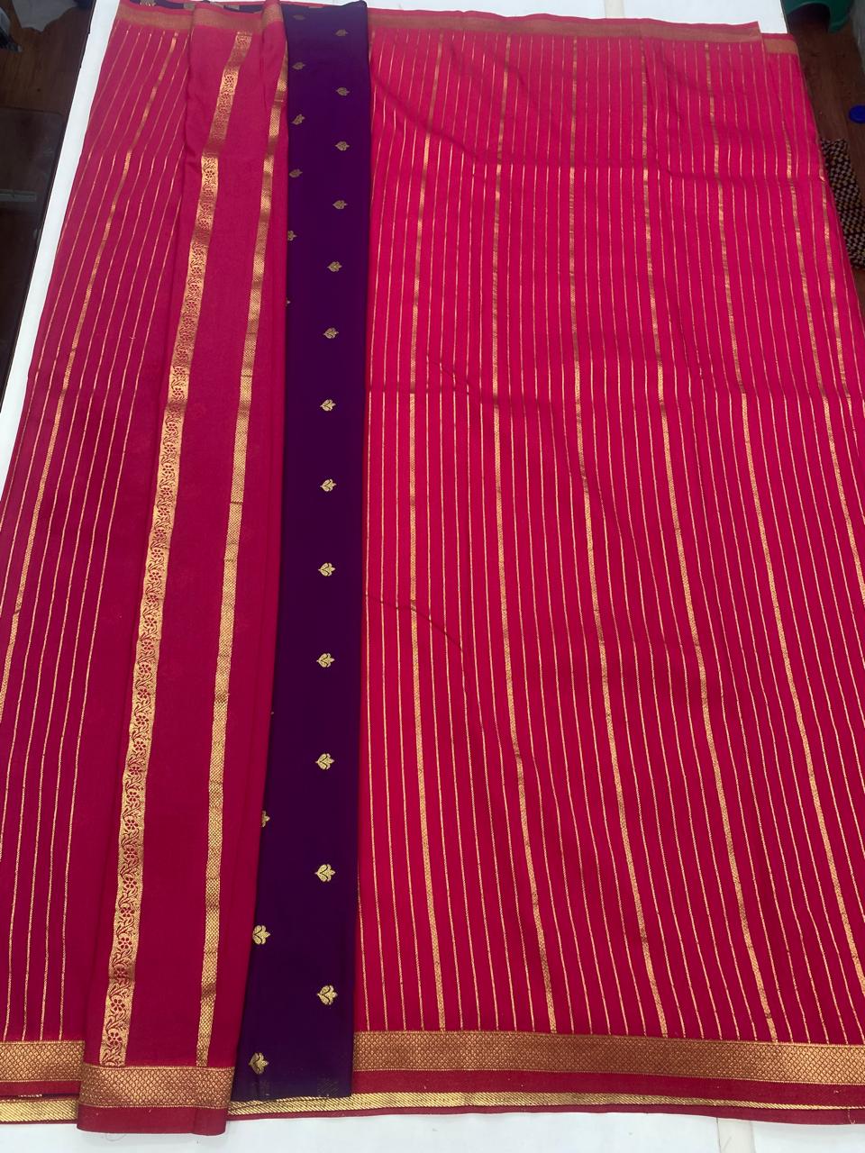 Georgette Lines Saree (2811)