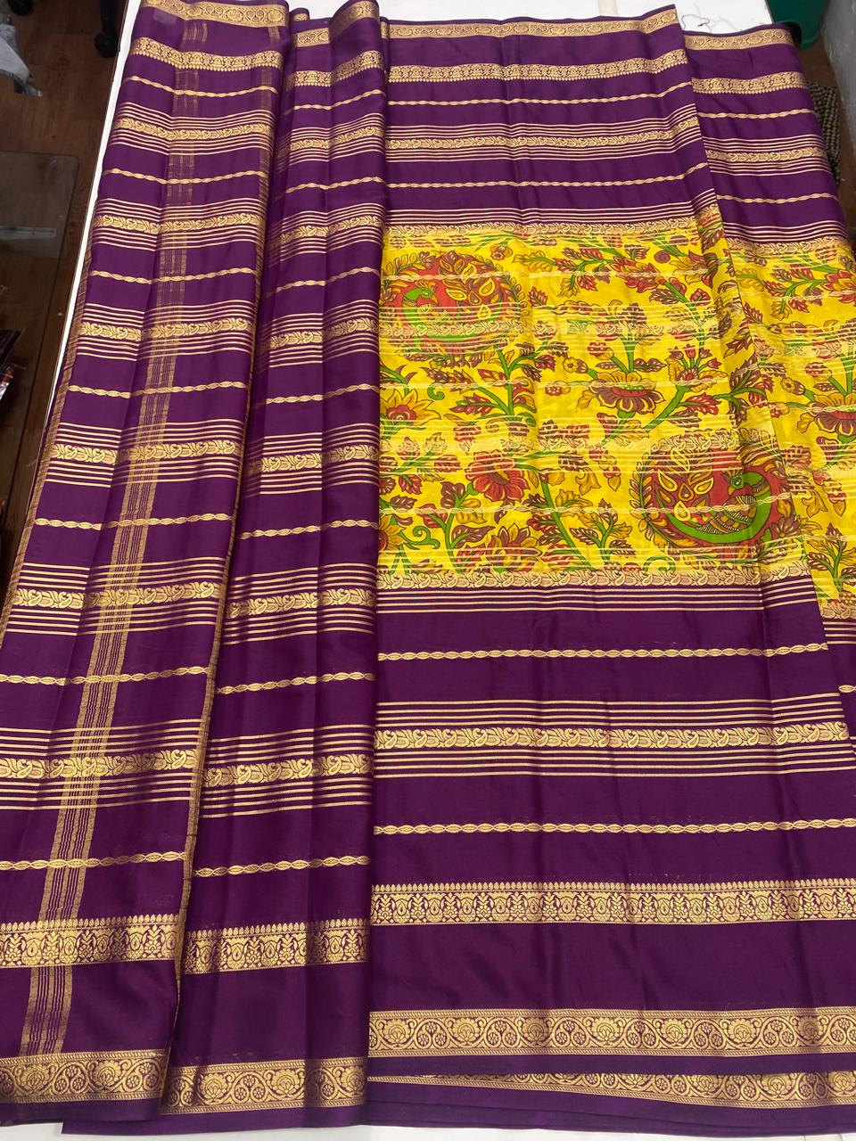 Mysore Crepe Digital Print Saree (2849)