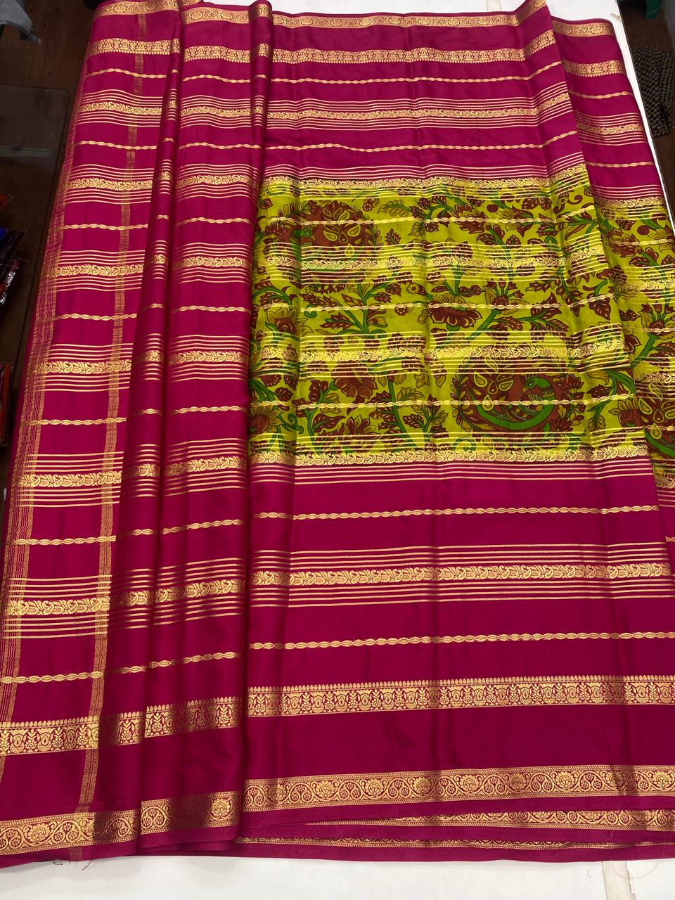 Mysore Crepe Digital Print Saree (2849)