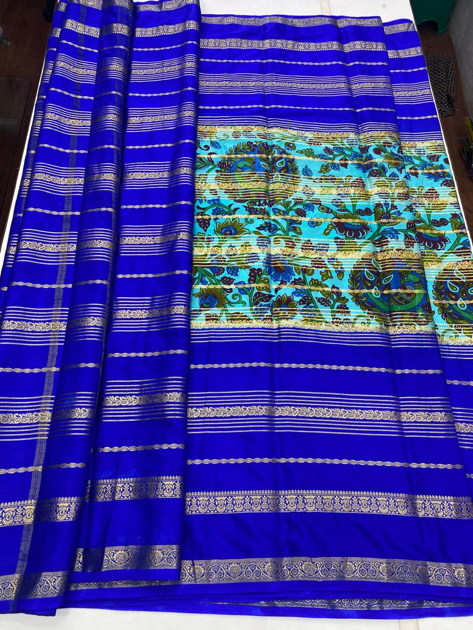 Mysore Crepe Digital Print Saree (2849)