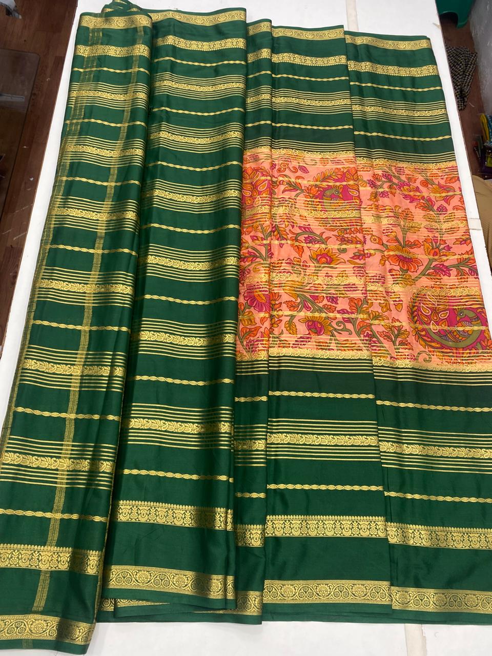 Mysore Crepe Digital Print Saree (2849)