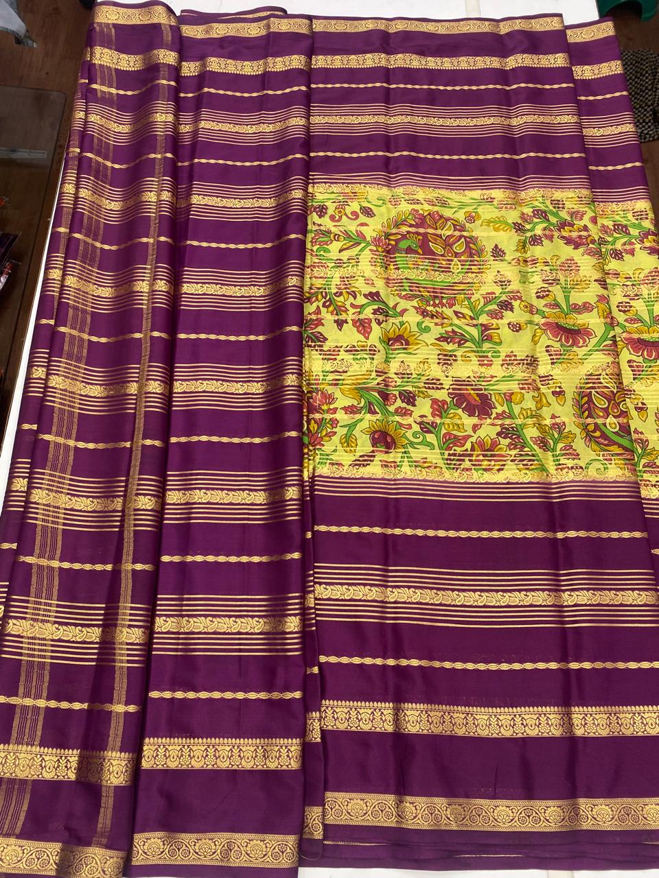 Mysore Crepe Digital Print Saree (2849)