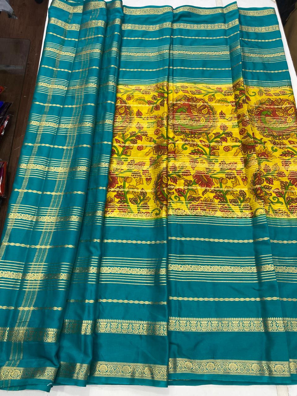 Mysore Crepe Digital Print Saree (2849)