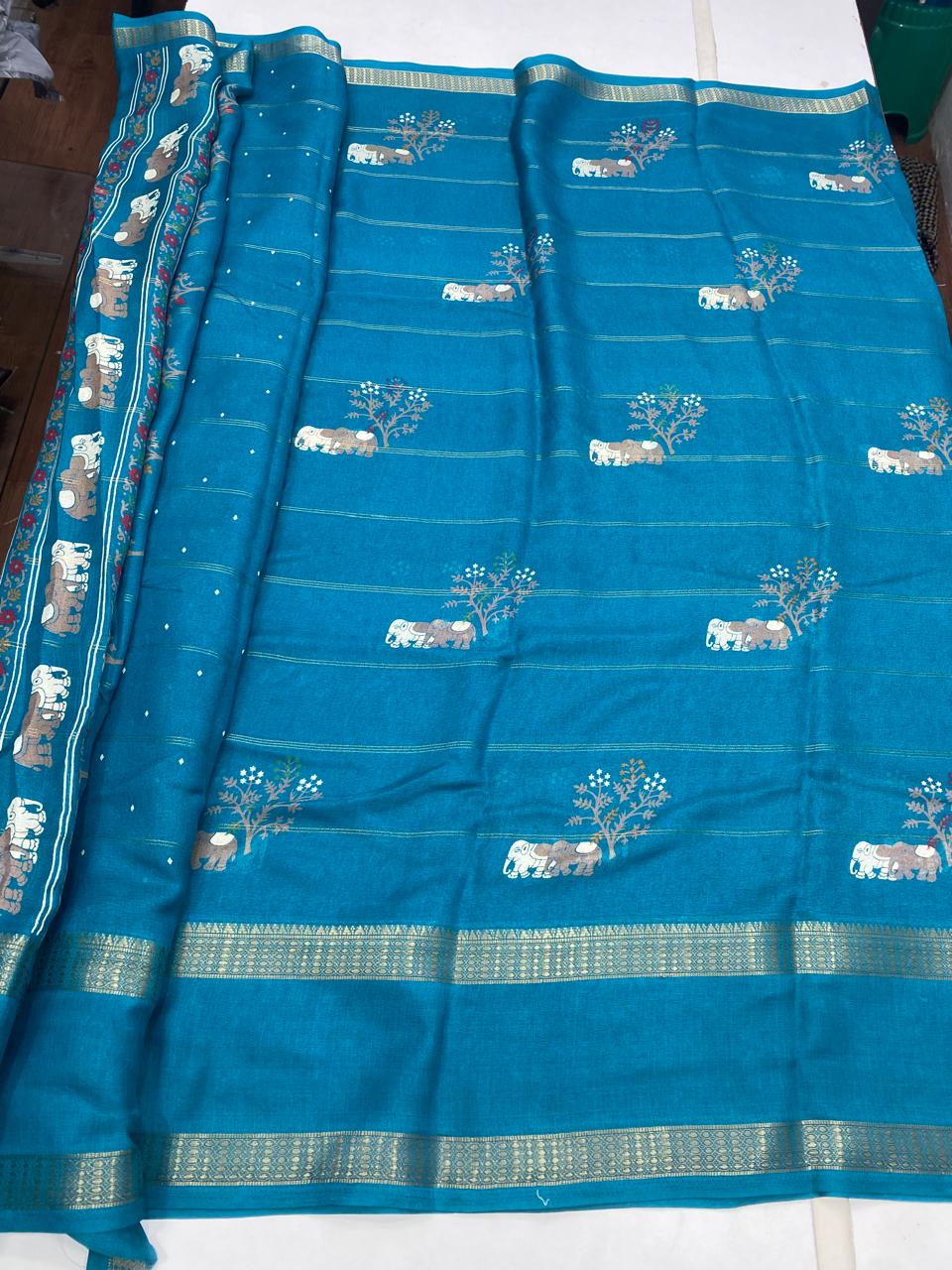 Fancy Georgette Print Saree (2835)