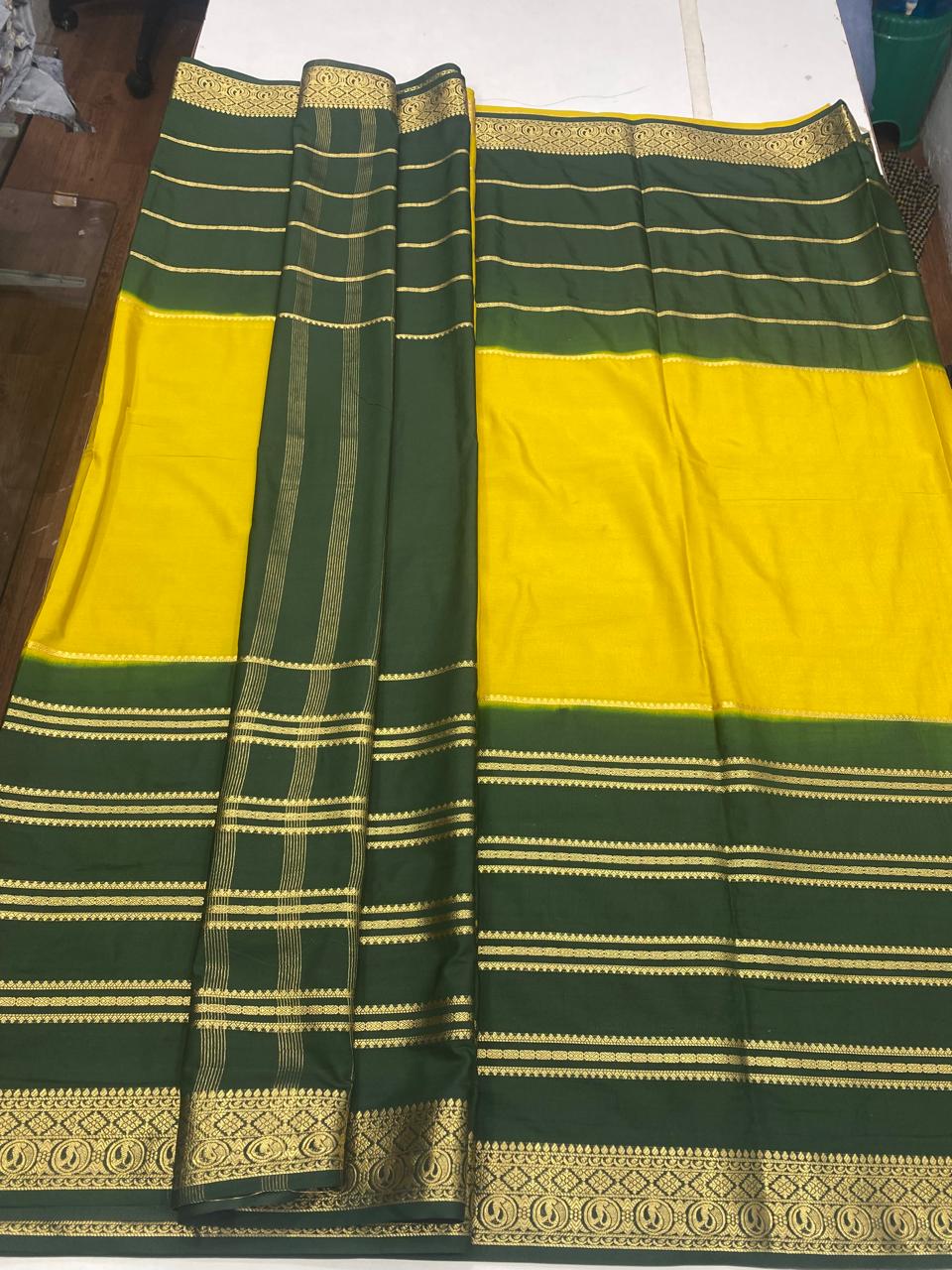 Mysore Crepe Bentex Border Saree(2823)