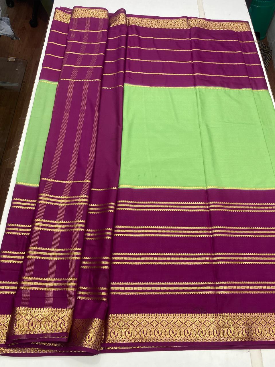 Mysore Crepe Bentex Border Saree(2823)