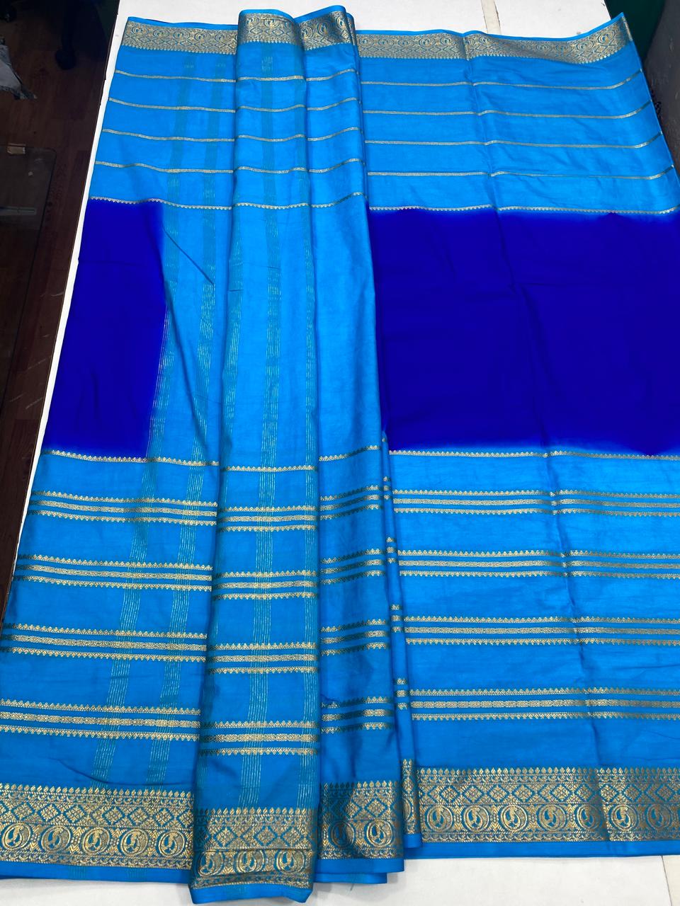Mysore Crepe Bentex Border Saree(2823)