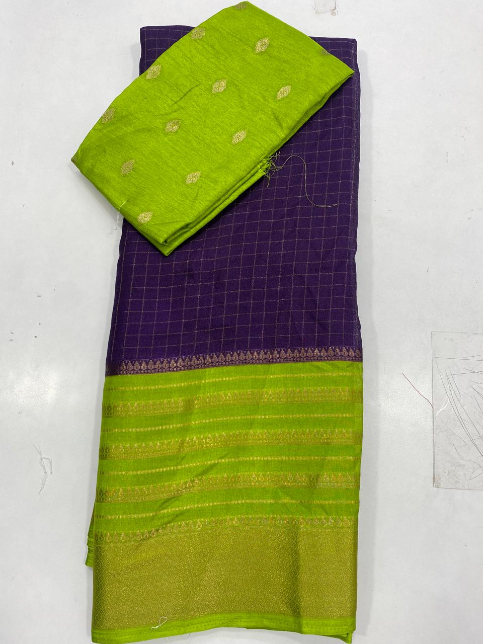 Fancy Georgette Checks Saree (2838)