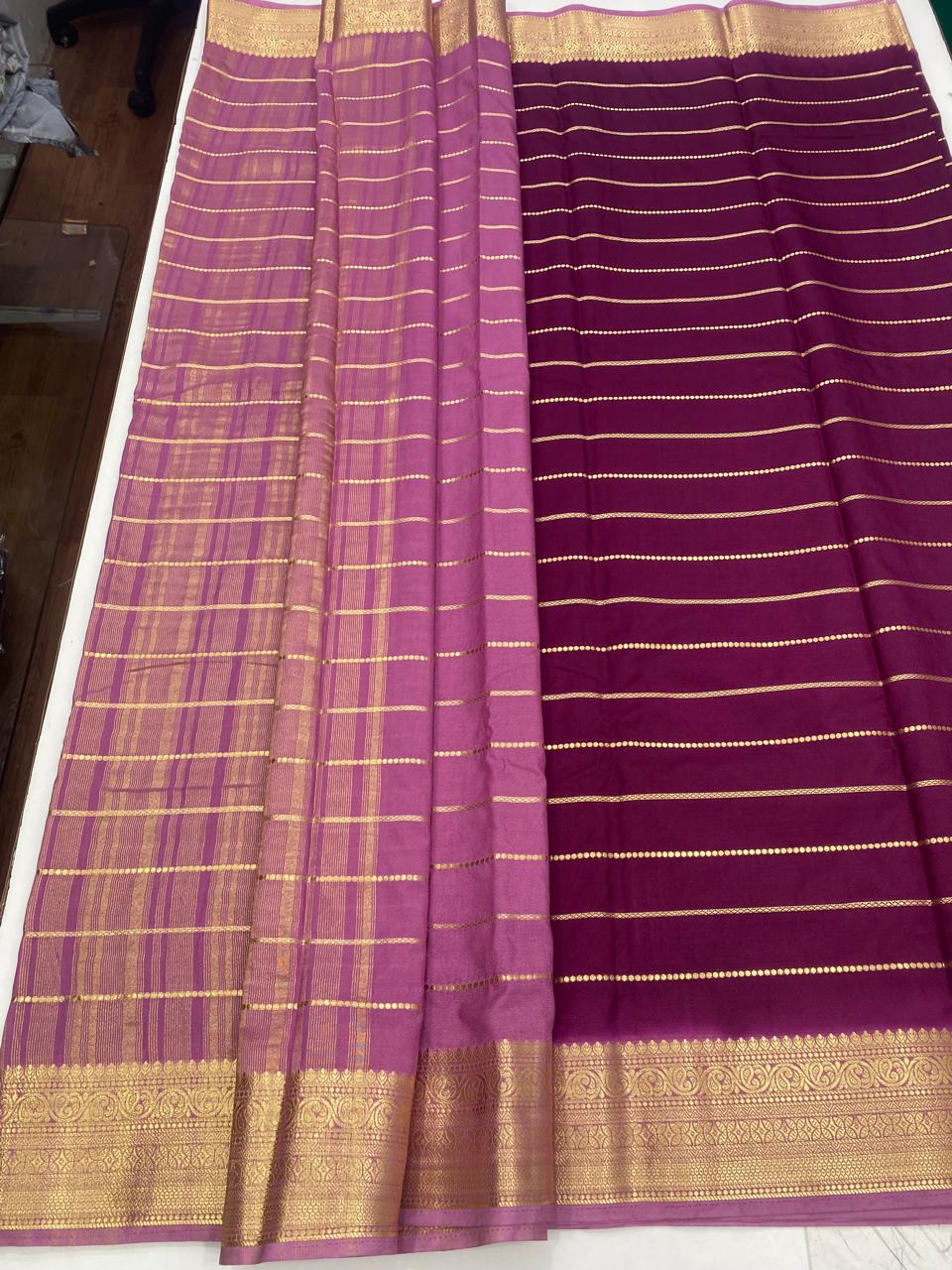 Crepe Georgette Lines Saree (2805)