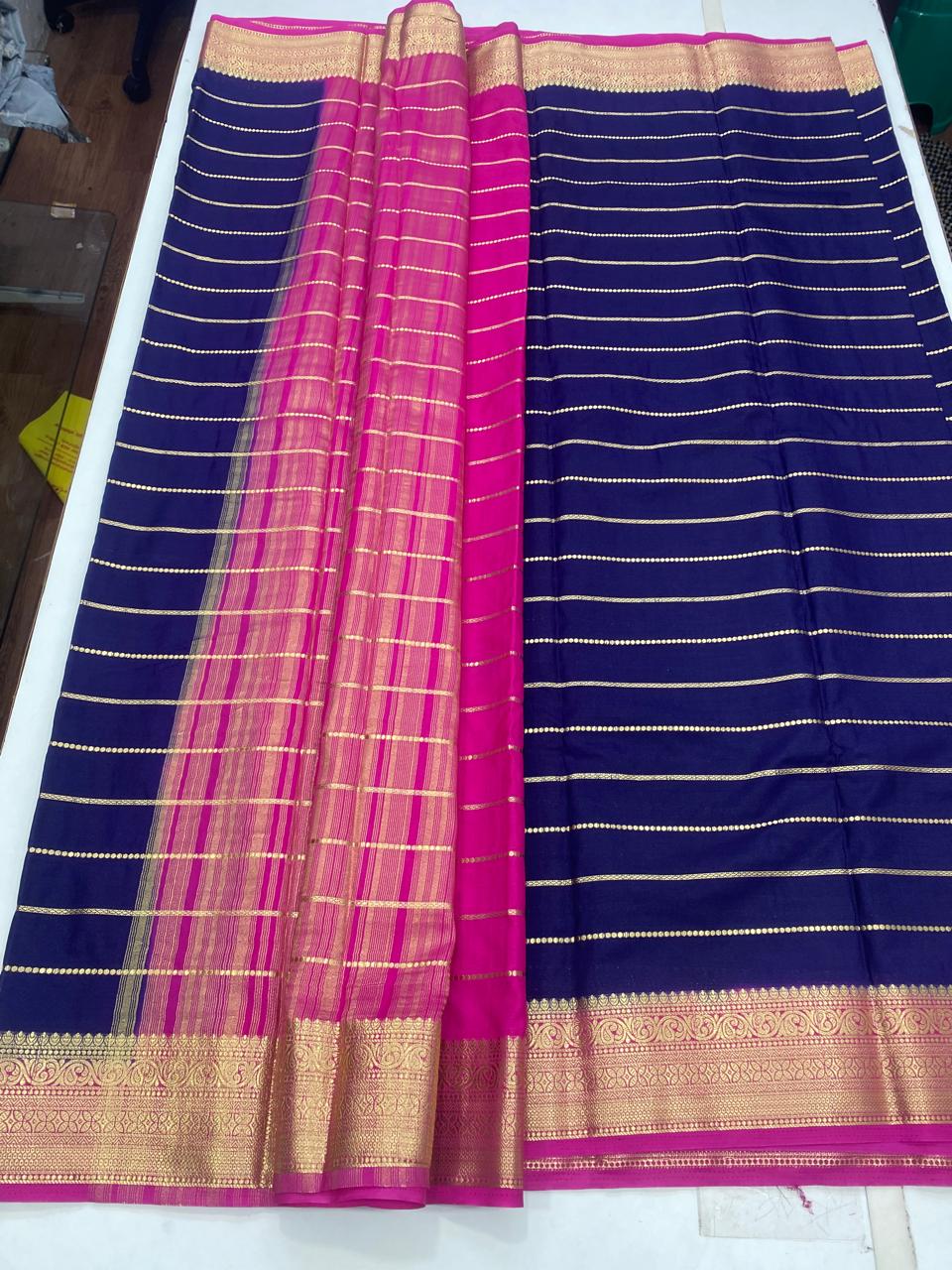 Crepe Georgette Lines Saree (2805)