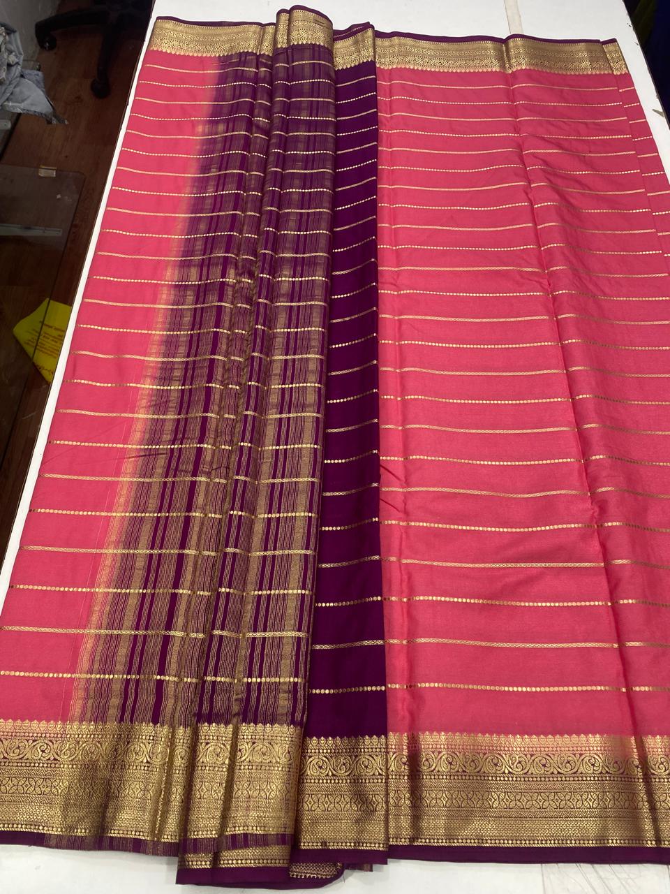 Crepe Georgette Lines Saree (2805)