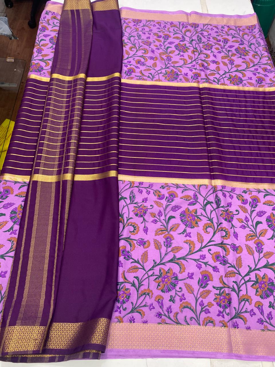 Crepe Digital Print Saree(2852)