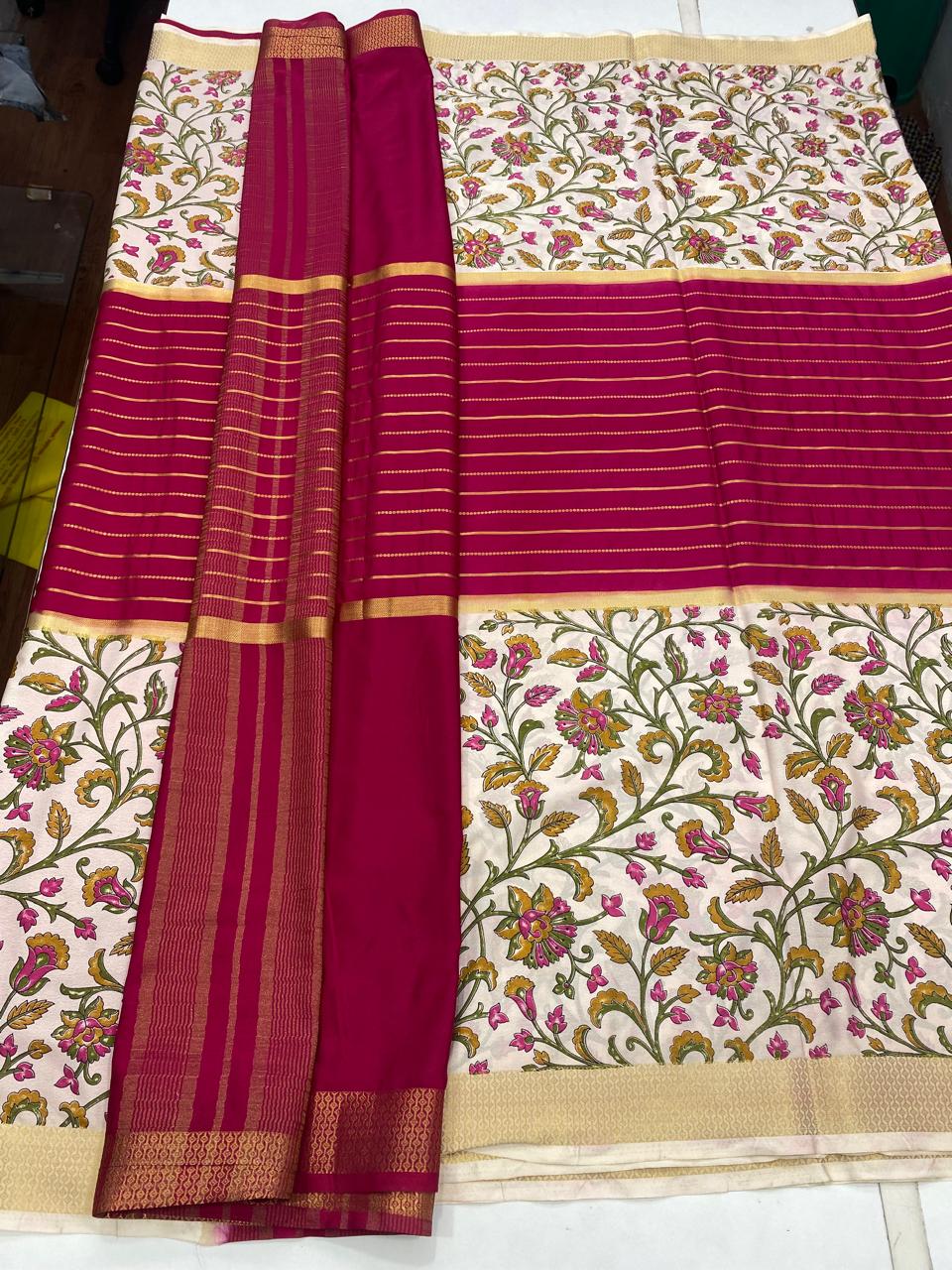 Crepe Digital Print Saree(2852)