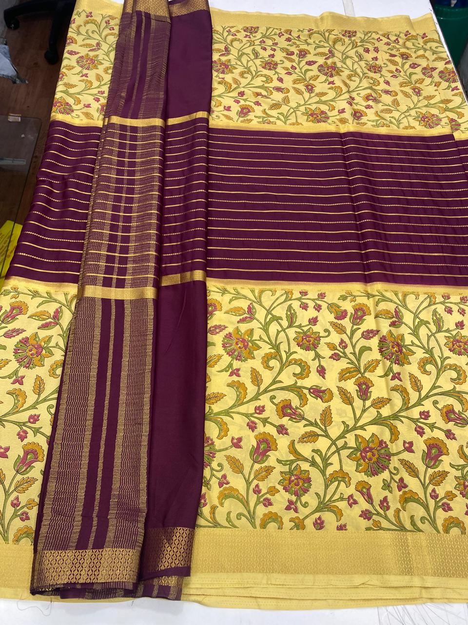 Crepe Digital Print Saree(2852)