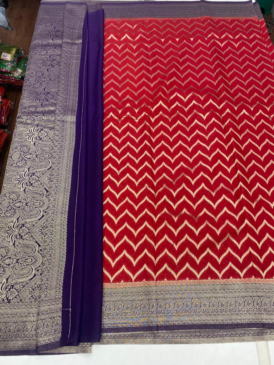 Khaddi Georgette Waves Saree (2865)