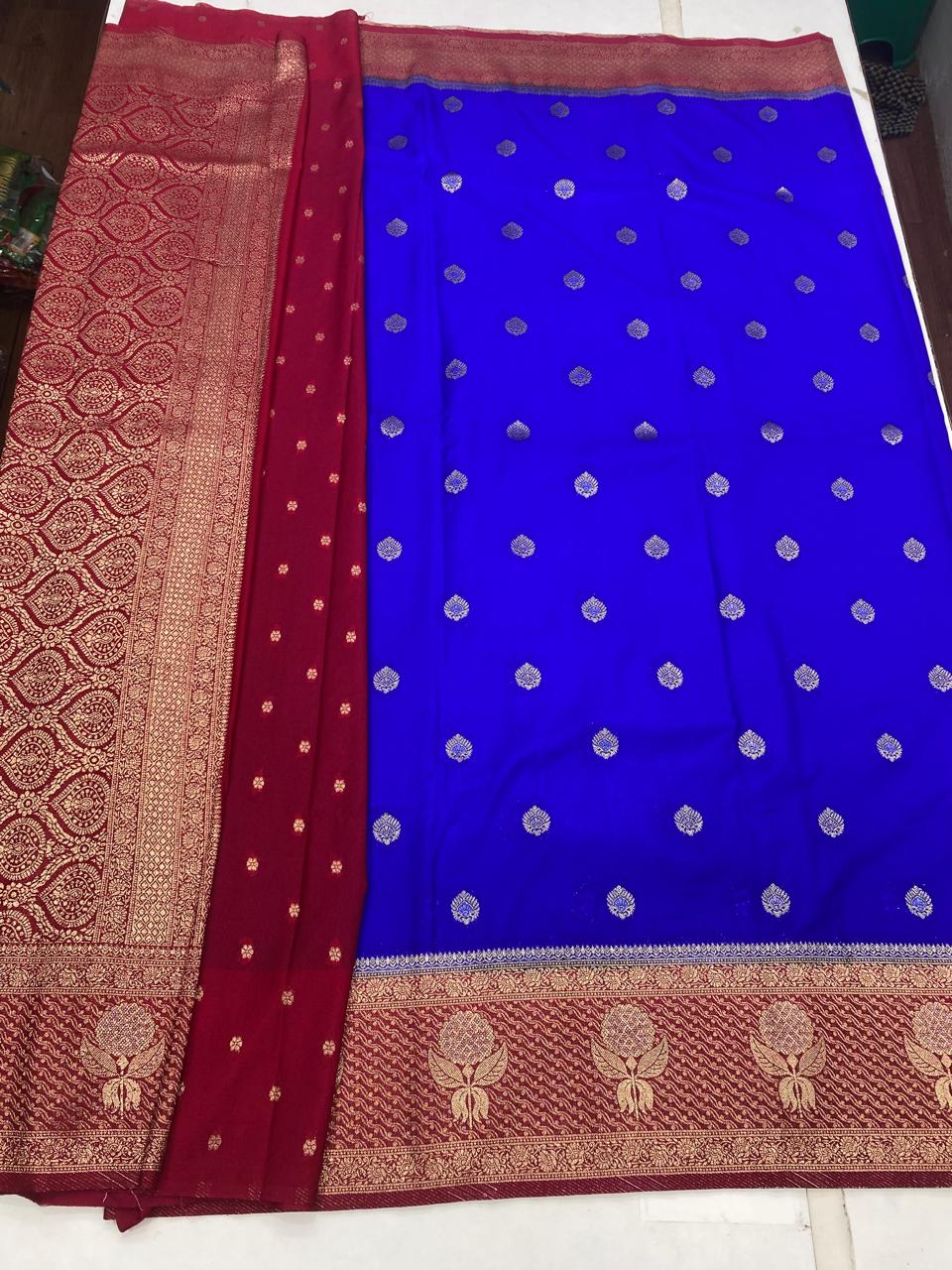 Khaddi Georgette Butta Saree (2866)