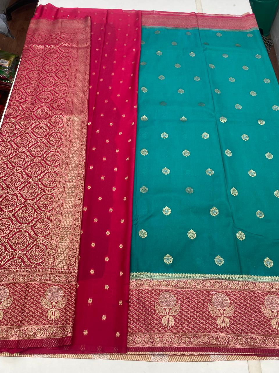 Khaddi Georgette Butta Saree (2866)